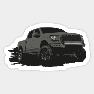 Matte black Raptor pickup Sticker